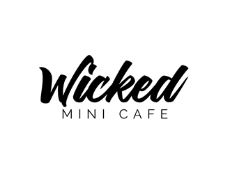 Wicked Mini Cafe logo design by kunejo