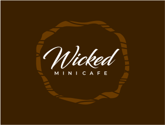 Wicked Mini Cafe logo design by mutafailan
