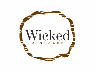 Wicked Mini Cafe logo design by mutafailan