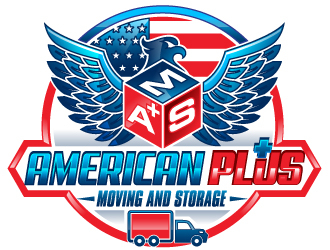 American Plus Moving and Storage  logo design by Suvendu