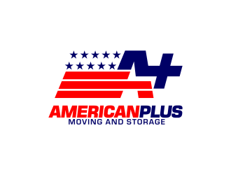 American Plus Moving and Storage  logo design by ekitessar