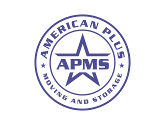 American Plus Moving and Storage  logo design by falah 7097