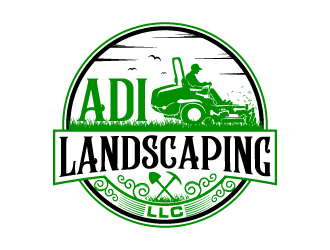 ADI Landscaping LLC logo design by LucidSketch