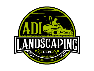ADI Landscaping LLC logo design by LucidSketch