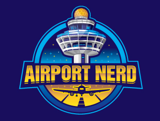 AirportNerd logo design by Sandip