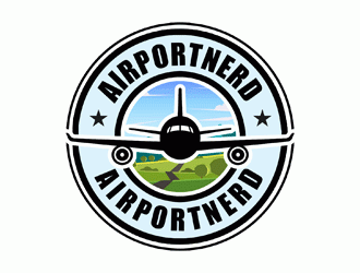 AirportNerd logo design by DonyDesign