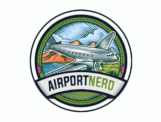 AirportNerd logo design by DonyDesign