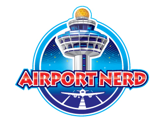 AirportNerd logo design by Sandip