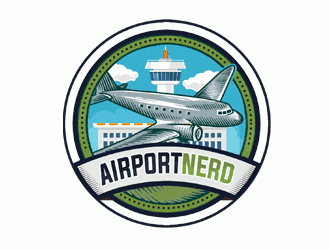 AirportNerd logo design by DonyDesign