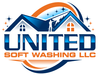 United Soft washing LLC  logo design by Suvendu