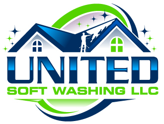 United Soft washing LLC  logo design by Suvendu