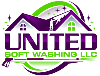 United Soft washing LLC  logo design by Suvendu