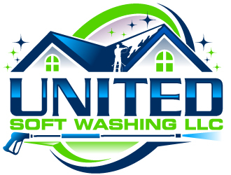 United Soft washing LLC  logo design by Suvendu