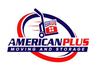 American Plus Moving and Storage  logo design by jaize