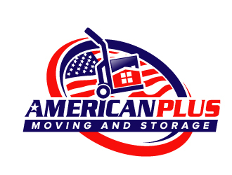 American Plus Moving and Storage  logo design by jaize