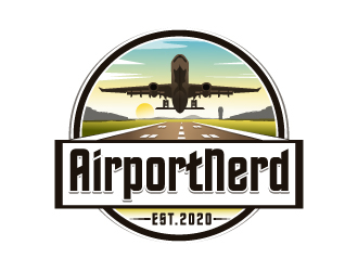 AirportNerd logo design by LucidSketch