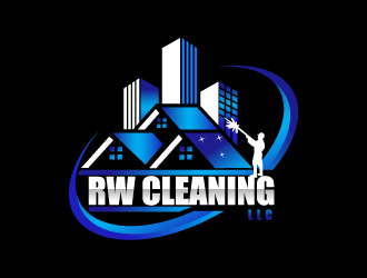 RW CLEANING LLC logo design by Suvendu