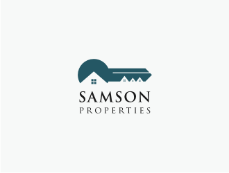 Samson Properties logo design by Susanti