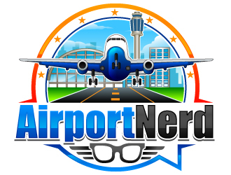 AirportNerd logo design by Suvendu