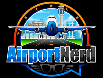 AirportNerd logo design by Suvendu