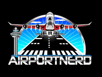 AirportNerd logo design by Suvendu