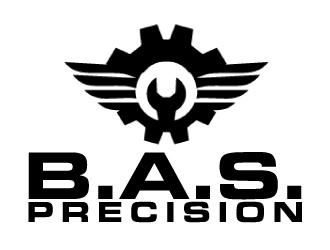 B.A.S. Precision logo design by AamirKhan