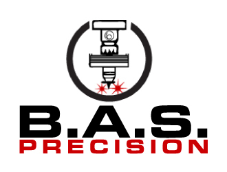 B.A.S. Precision logo design by AamirKhan
