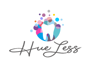 HueLess logo design by M J