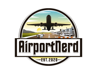 AirportNerd logo design by LucidSketch