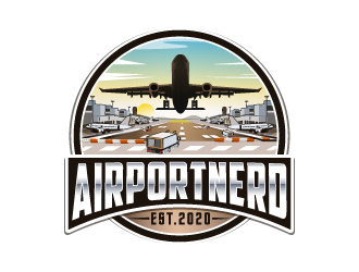 AirportNerd logo design by LucidSketch