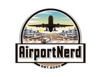 AirportNerd logo design by LucidSketch