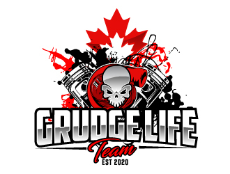 GrudgeLife Race Team logo design by AamirKhan