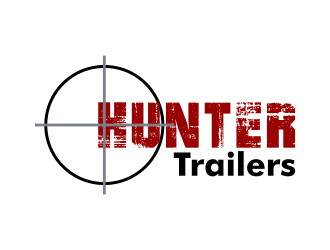 Hunter Trailers logo design by Kruger