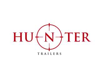 Hunter Trailers logo design by GassPoll