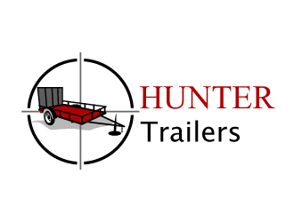 Hunter Trailers logo design by Suvendu
