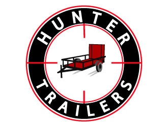 Hunter Trailers logo design by Suvendu