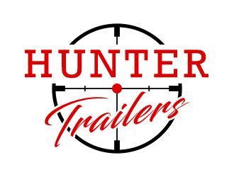 Hunter Trailers logo design by Gwerth