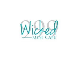 Wicked Mini Cafe logo design by bombers
