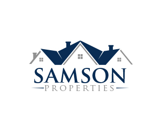 Samson Properties logo design by MarkindDesign