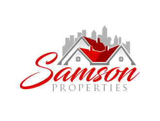 Samson Properties logo design by MarkindDesign