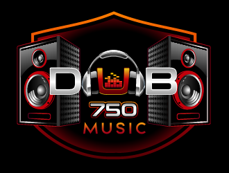 DUB 750 Music logo design by axel182