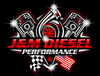 J&M Diesel Performance logo design by Suvendu
