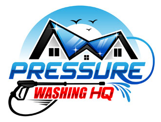 Pressure Washing HQ logo design by DreamLogoDesign