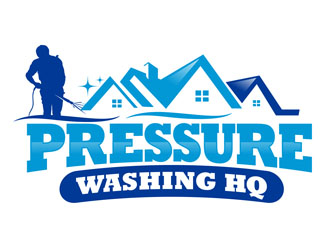 Pressure Washing HQ logo design by DreamLogoDesign