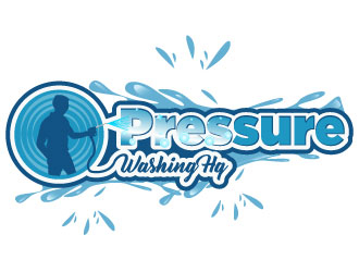 Pressure Washing HQ logo design by Suvendu