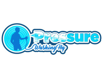 Pressure Washing HQ logo design by Suvendu