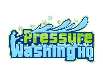 Pressure Washing HQ logo design by Suvendu
