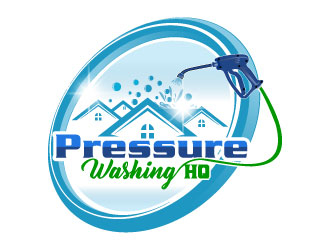 Pressure Washing HQ logo design by Suvendu
