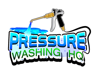 Pressure Washing HQ logo design by Suvendu