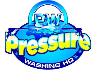 Pressure Washing HQ logo design by Suvendu